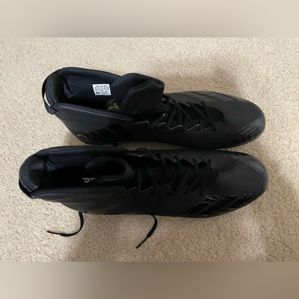 New Adidas Freak Mid Football Cleat Mens Size 18 Black